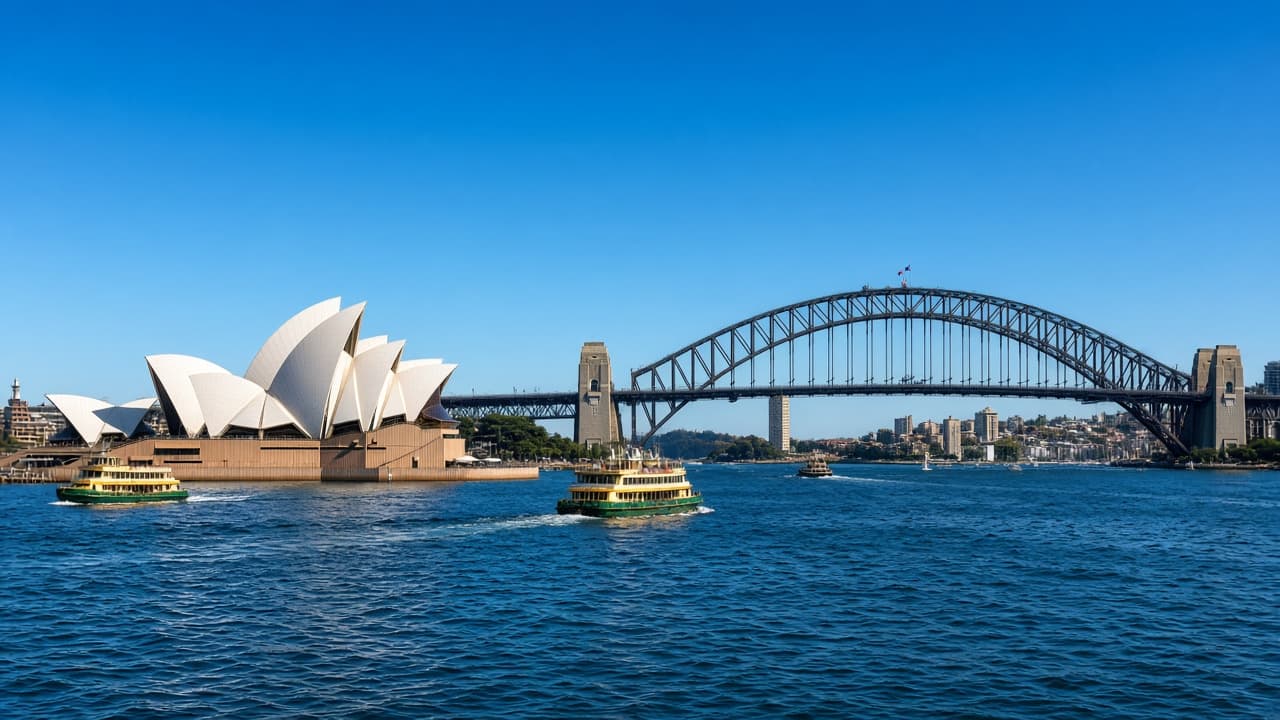 Sydney Harbour and city skyline