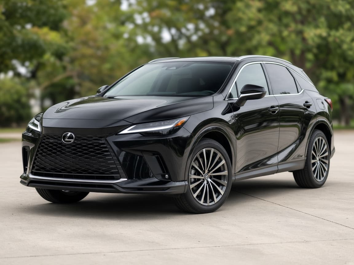 Black Lexus RX350h Sports Luxury SUV